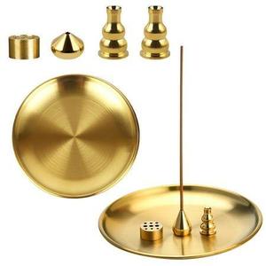 ที่วางธูปโลหะรูปใบไม้ มีจำหน่ายในราคาขายส่ง - Product Image 5