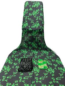 Ensemble Dirac allemand avec Gogra Garbasar assorti, tissu en mousseline de haute qualité, jacquard, vêtements et accessoires écologiques pour l'extérieur - Product Image 4