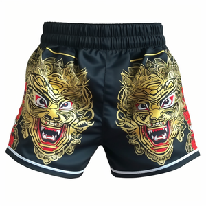 Custom Men's Wrestling <b>Shorts</b> Elastic Waist Casual Polyester/<b>Nylon</b> Stretch Breathable Quick Dry Boxing Gear Martial Arts Wear - Product Image 5