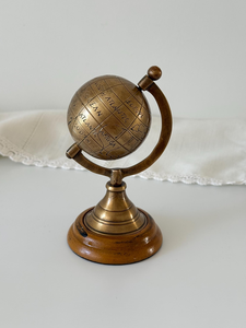 Globe terrestre décoratif vintage en laiton et bois, globe terrestre vintage pour la décoration de bureau, globe terrestre nautique pour la décoration de bureau - Product Image 6