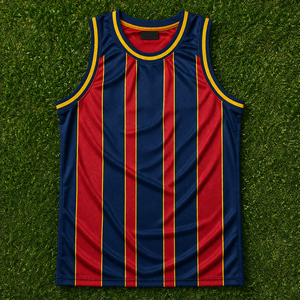 ผู้ผลิตเสื้อบาสเก็ตบอลแบบสั่งทำ OEM ไซส์ใหญ่พิเศษ เนื้อผ้าโพลีเอสเตอร์ 100% ระบายอากาศ แห้งเร็ว พิมพ์ลายชื่อผู้เล่น - Product Image 4