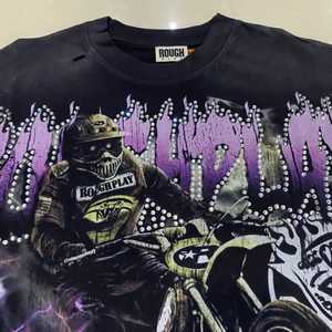 Camiseta Unisex de Algodón 100% 220g con Estampado Animal, Estilo Urbano, con Pedrería y Acabado Ácido, Impresión Serigrafiada de Alta Calidad, Gran Venta - Product Image 3