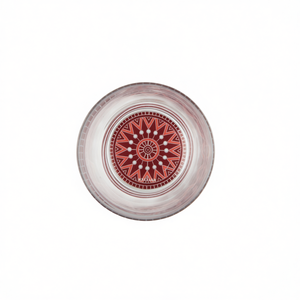 ชุดแก้วน้ำลายแมนดาลาสีแดง 6 ใบ ขนาด 8x8x9.5 ซม. ยี่ห้อเอ็กเซลซ่า - Product Image 2