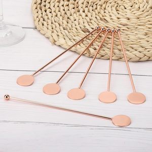 Bulk Order Stainless Steel Cocktail Stirrers Reusable <b>Drink</b> Swizzle Stir Sticks for Coffee Cocktail Chocolate Juice Beverages - Product Image 3
