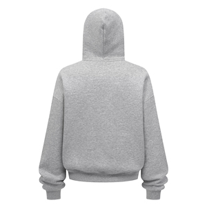 New Arrivals Winter <b>Mens</b> Unisex Loose Solid Fleece Zipper-Up Hoodie Boxy <b>Crop</b> <b>Top</b> Plain Design Wholesale Cotton-Polyester - Product Image 4