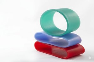 Sevtech Blue Silicone <b>Hose</b> <b>Rubber</b> Strip Moulded Flexible Industrial Grade - Product Image 2