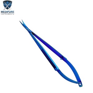 Tijeras de Disección Curvas Profesionales de 15 cm, Planas, con Mango de 8 mm de Ancho y Hojas de 19 mm, Instrumentos Quirúrgicos Médicos Reutilizables - Product Image 5