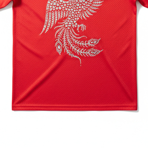 Sparkly Rhinestone T <b>Shirt</b> Streetwear Hip Hop Graphic Tees Drop Shoulder Oversized <b>Men</b> Custom Brand Diamond Print <b>Shirts</b> - Product Image 4