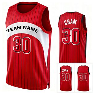 Breathable mesh jersey <b>Black</b>/Red Fan Basketball Uniform Youth Custom Basketball Uniform with 3D Embroidery Kit & Custom Jersey - Product Image 1