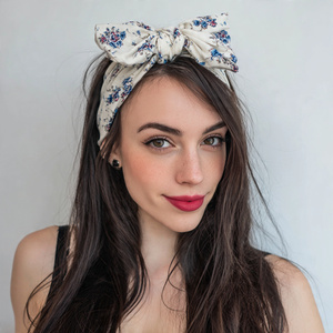 Bandeau 100% Polyester Léger d'été pour l'extérieur, avec nœud torsadé en fil, style foulard - Product Image 6