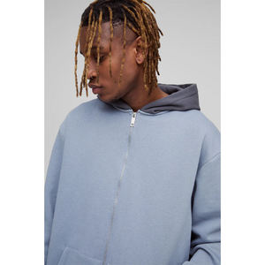 Ensemble d'entraînement personnalisé à rayures, veste zippée et pantalon de sport, survêtement vierge, tenue de jogging, vêtements de sport de marque pour hommes - Product Image 5