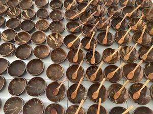 Prix fabricant le moins cher pour bol en coquille de noix de coco écologique fait à la main fabriqué au Viet Nam de haute qualité - Product Image 2