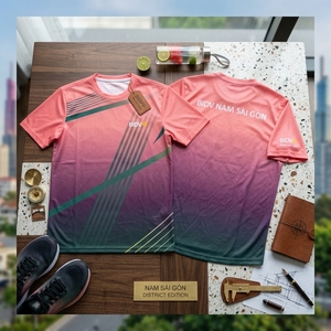 เสื้อปิ๊กเกิลบอล BIDV พิมพ์ลายแบบซับลิเมชั่น ระบายความชื้นได้ดี เสื้อผ้ากีฬาโพลีเอสเตอร์แขนสั้นสำหรับทุกเพศ - Product Image 1