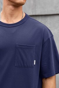 T-shirt Homme Oversize 100% Coton Grammage Lourd 220g, Coupe Boxy, Impression Personnalisée sur Épaule, Style Hip Hop, Grande Taille, Vierge - Product Image 3
