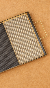 Juego de Bandejas de Servir de Metal Estilo Nórdico con Asas, Diseño Geométrico, Negro y Dorado, Plato Decorativo para Hogar, Hotel, Catering - Product Image 2