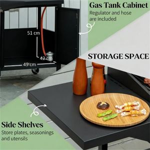 Portable Outdoor Barbecue Grill Black Color Easy-to-Carry <b>BBQ</b> Grills - Product Image 4