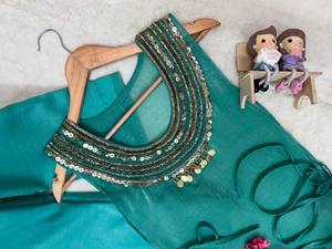 Ensemble indien pakistanais pour femmes, chemise à manches longues et pantalon large, orné de perles turquoise, tenue modeste pour tous les jours et les fêtes - Product Image 5