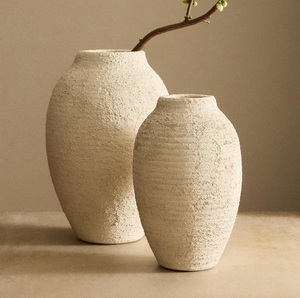 Andmade Modern Matte Finish <b>Ceramic</b> <b>Vase</b> Eco-Friendly Scratch Resistant Anti-Slip Base Tabletop Living Room Office Centerpiece - Product Image 4