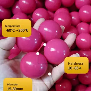 SWKS Wholesale Custom Molded Seamless Bounce Solid Polyurethane EPDM PU Silicone Rubber Balls