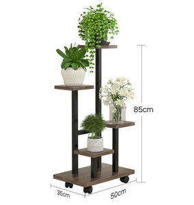 Modern <b>White</b> Plastic Flower <b>Stands</b> Circular Tiered <b>Plant</b> Display Indoor Minimalist Design for Home Use - Product Image 3