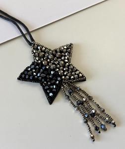 Breloques populaires en perles de rocaille, mignonnes, personnalisées, en forme d'étoile, pour cadeau de fille, nouveau style tendance pour porte-clés perlés - Product Image 4