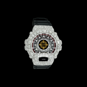Montre G-Sh0ck Premium avec Moissanite VVS et Grands Diamants Sertis, Montre-Bracelet de Luxe avec Diamants, Prix le Plus Bas et le Meilleur de Tous les Temps - Product Image 1