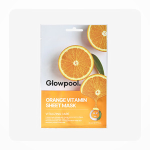 Produits de soin de la peau pour femmes GLOWPOOL Korean K-Beauty Glowful Orange Vitamin SheetMask Fabriqué en Corée - Product Image 2
