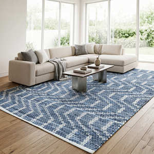 8' X 10' Recycled Leather Solid Color Non-Slip Eco-Friendly Pet-Friendly Modern Area Rug for Home Use - Product Image 2