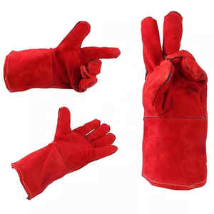 Guantes de Trabajo para Soldador Resistentes al Calor Extremo, Guantes de Seguridad de Cuero Transpirable de Alta Calidad - Product Image 3