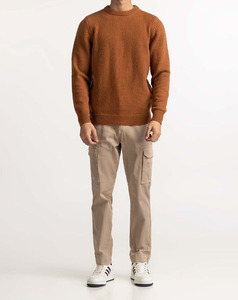 Ropa de Talla Grande para Hombre, Suéter de Punto con Cuello Redondo, Grueso y Holgado, Personalizado, Cálido - Product Image 5