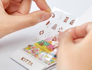 คิงจิม คิตต้า คอลลาจ เทปวาชิแบบพกพาและสติกเกอร์ฟอยล์สีทองใส ชุดตัดสำเร็จขนาดการ์ดขนาดกะทัดรัด (KITC) - Product Image 2