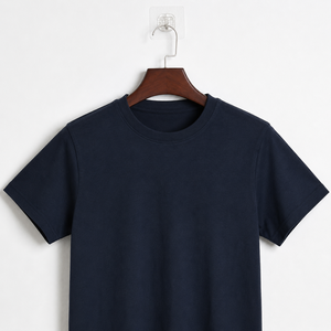 Camiseta de algodón puro para hombre, precio al por mayor, con costuras laterales, manga corta, cuello redondo, corte regular |   Proveedor OEM ODM Bangladesh - Product Image 5