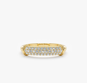 Custom 14KT Gold Vintage IGI Certified Filled Diamond Engagement Wedding <b>Ring</b> Personalized for Women - Product Image 1