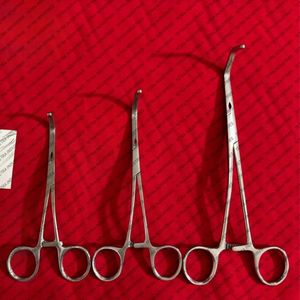 Juego de Pinzas Vasculares Satinsky DeBakey de Acero Inoxidable Alemán, 14cm, 16cm, 20cm, Pinzas Vasculares Quirúrgicas Atraumáticas, Certificación CE - Product Image 1