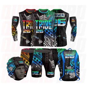 Uniforms Package Kit 7v7 American Football Adult Sports Breathable Unisex Team Uniforms Bags <b>Arm</b> <b>Sleeves</b> Headgears Sublimation - Product Image 6
