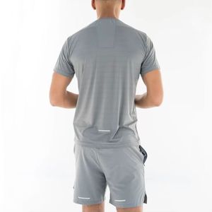 Ensemble de survêtement pour hommes en polyester extensible 4 directions, short et t-shirt, collection été, 2 pièces - Product Image 3