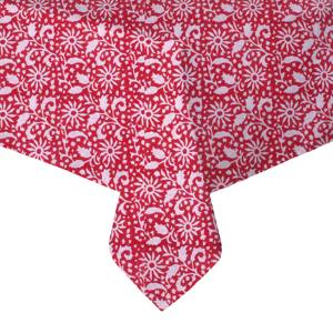 120 pouces Royal Look bloc imprimé coton carré personnalisé fête mariage nappe pour événements fabricant en gros de Jaipur - Product Image 1