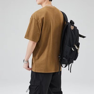 Camiseta de Hombre Nueva, Corte Cuadrado, Lavado a la Piedra, Poliéster y Algodón, Estilo Casual, Oversize, Streetwear, Disponible en Varios Tamaños - Product Image 3