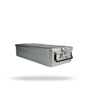Contenedor de Esterilización Manual de Tamaño Completo, Caja de Almacenamiento de Instrumentos Quirúrgicos de Acero Inoxidable, Caja para Autoclave Médico - Product Image 1