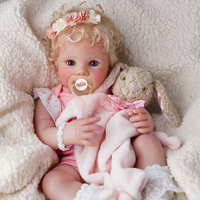 Poupées Reborn Babeside de 17 pouces, souriantes, réalistes, pour bébés filles, poupées de mode, jouets en peluche, jouets DIY, expédition rapide 3-7 jours