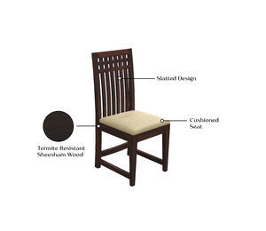 Juego de Comedor Moderno de Lujo en Madera Maciza de Sheesham con Sillas Acolchadas, Muebles Ecológicos y Duraderos para Comedor de Restaurante u Hogar - Product Image 5