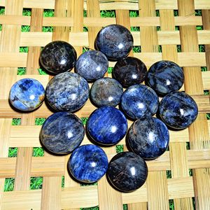 Piedra de Zafiro Azul Natural Pulida a Mano, Piedra de Palma para Sanación, Feng Shui, Meditación Religiosa, Reiki, Chakra, Decoración Energética - Product Image 6