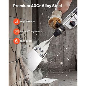 Cincel Raspador de Pisos SDS Max de 23.6" x 5.9", Acero de Aleación 40Cr Tratado Térmicamente, Compatible con Martillos Rotatorios - Product Image 4
