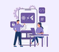 Développement d'applications mobiles hybrides avancées utilisant Flutter React Native, UI/UX haute performance, version Internet, MAC, Linux