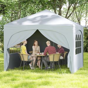 Tenda a Baldacchino Pop-up 10 X 10 FT con 4 Pareti Laterali Rimovibili - Product Image 3