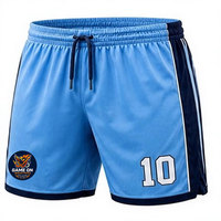 Pantalones Cortos de Fútbol Unisex de Color Personalizado al por Mayor, Logotipo del Equipo, Entrenamiento, Ligeros, de Secado Rápido, 100% Poliéster