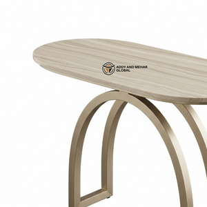 Taburete Redondo de Lujo, Estilo Industrial, Ecológico y Duradero, Base de Metal, Mesa Auxiliar Decorativa Moderna para Sala de Estar o Dormitorio - Product Image 3