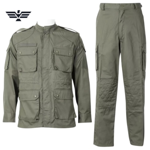 Unisex Olive Green <b>Cargo</b> <b>Work</b> <b>Pants</b> with Knee Patches Abrasion Resistant Cotton Comfortable Silk Screen Printed <b>Work</b> Coverall - Product Image 1