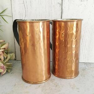 Mug Moscow Mule en cuivre martelé avec poignée, gobelet rétro en métal pour les fêtes, les boissons froides, réutilisable et écologique - Product Image 4