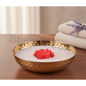 Portavelas B Cut HM Dorado para Velas de Té Aromáticas para Navidad, Pascua, Cumpleaños, San Valentín y Celebraciones de Diwali - Product Image 1